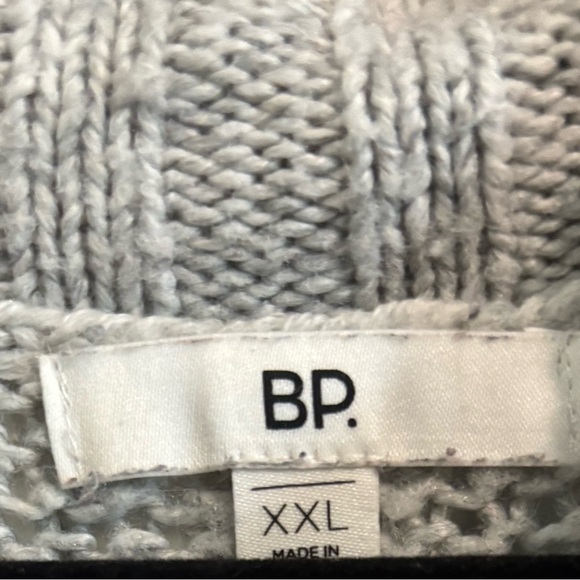 BP Light Gray Cowl Neck Sweater - Picture 2 of 4